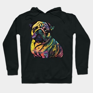 Pug Dog Art Hoodie